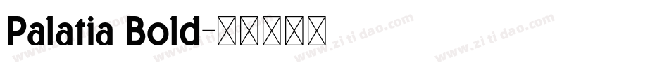 Palatia Bold字体转换